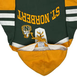 St. Norbert Champion Striped Hoodie - Medium Green Cotton
