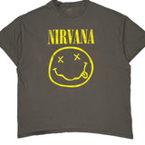 Nirvana Band T-Shirt - 2XL Gray Cotton
