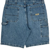 Wrangler Cargo Denim Shorts - 34W 9L Blue Denim