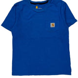 Age 10-12 Carhartt T-Shirt - Medium Blue Cotton
