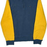 Tommy Hilfiger Collared 1/4 Zip - Medium Blue Cotton