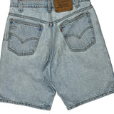 Levis Denim Shorts - 28W UK 10 Light Wash Cotton