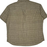 Unbranded Checked Short Sleeve Shirt - 2XL Beige Linen