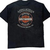 Harley Davidson Graphic T-Shirt - 2XL Black Cotton