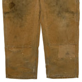 Carhartt Double Knee Carpenter Trousers - 35W 31L Brown Cotton