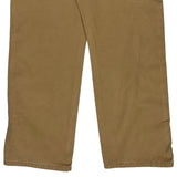 Wrangler Double Knee Carpenter Trousers - 33W 32L Brown Cotton