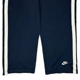 Nike Track Pants - Large Navy Polyester