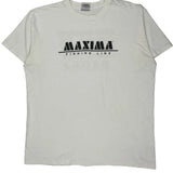 Oneita Cartoon T-Shirt - 2XL White Cotton