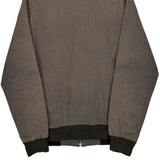 Carhartt Striped Bomber Jacket - XS Brown Cotton