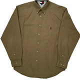 Tommy Hilfiger Shirt - Small Khaki Cotton