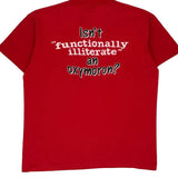 Screen Stars Single Stitch T-Shirt - XL Red Cotton Blend