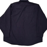 Tommy Hilfiger Pinstripe Shirt - Large Navy Cotton