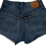 Levis Denim Shorts - 28W UK 8 Blue Cotton