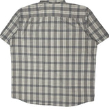 Carhartt Checked Short Sleeve Shirt - 2XL Grey Cotton