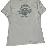 Harley Davidson Graphic T-Shirt - 2XL White Cotton