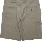 Carhartt Carpenter Shorts - 38W 10L Beige Cotton