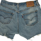Levis Denim Shorts - 30W UK 10 Light Wash Cotton