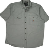 Carhartt Short Sleeve Shirt - XL Grey Cotton