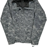 The North Face Camo Jacket - Small Gray Polyester