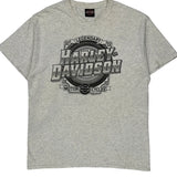 Cherokee Harley-Davidson Harley Davidson T-Shirt - Large Gray Cotton