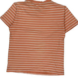 Polo By Ralph Lauren Striped T-Shirt - Small Orange Cotton