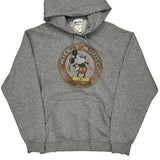 Mickey Mouse Disney Cartoon Hoodie - Medium Grey Cotton Blend