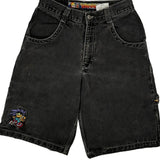 Unbranded Cartoon Denim Shorts - 26W UK 6 Black Denim