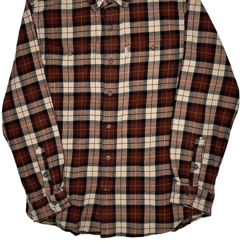Carhartt Checked Flannel Shirt - Medium Black Cotton