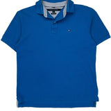 Tommy Hilfiger Polo Shirt - Medium Blue Cotton