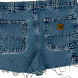 Carhartt Denim Shorts - 34W UK 16 Blue Cotton