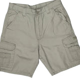 Wrangler Cargo Shorts - 34W 10L Beige Cotton