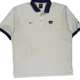 Kansas State Wildcats Nike Polo Shirt - Large White Cotton