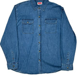 Wrangler Shirt - XL Light Wash Denim