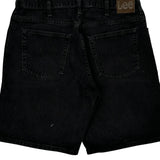 Lee Denim Shorts - 36W 10L Black Cotton