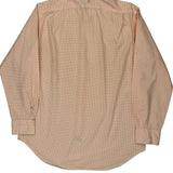 Polo By Ralph Lauren Checked Shirt - Medium Orange Cotton