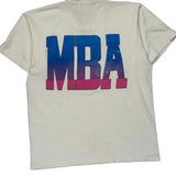 Mba Fruit Of The Loom Single Stitch T-Shirt - Large White Cotton
