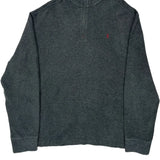 Vintage Polo By Ralph Lauren 1/4 Zip - XL Grey Cotton