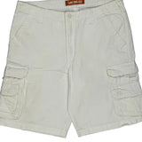 Lee Cargo Shorts - 36W 9L White Cotton