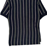 Gant Striped Polo Shirt - Medium Black Cotton