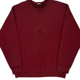 Unbranded Sweatshirt - XL Burgundy Cotton Blend