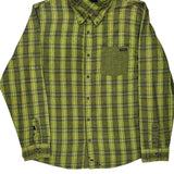 Oakley Checked Flannel Shirt - XL Green Cotton