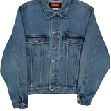 Wrangler Denim Jacket - Small Blue Denim