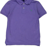Age 7 Polo By Ralph Lauren Polo Shirt - Small Purple Cotton