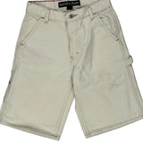 Age 10 Nautica Carpenter Shorts - 24W 10L Cream Cotton