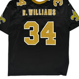 Vintage New Orleans Saints Nike Football Jersey - XL Black Polyester