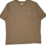 Carhartt T-Shirt - 2XL Brown Cotton