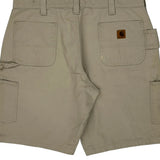 Carhartt Cargo Carpenter Shorts - 40W 11L Beige Cotton