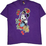 Mickey Unlimited Graphic T-Shirt - 3XL Purple Cotton