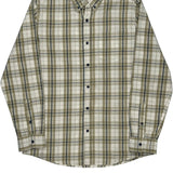 Lee Checked Shirt - Large Beige Cotton