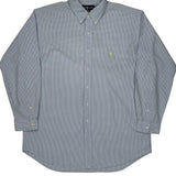 Blake Ralph Lauren Checked Shirt - XL Blue Cotton